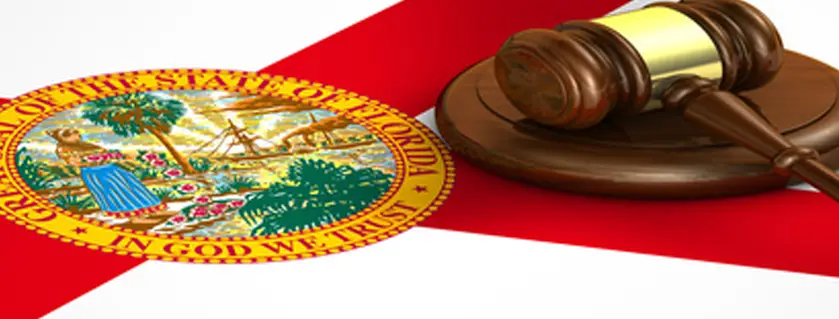 Florida State Flag and Gavel