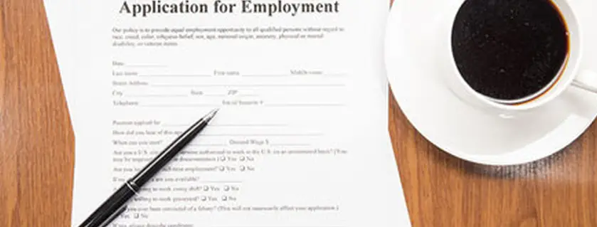 an application for employment