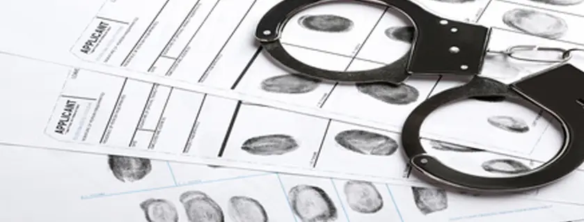 handcuffs and fingerprints